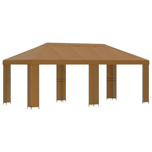 vidaXL Garden Gazebo 6 x 3 m Beige Polyester and Steel 190