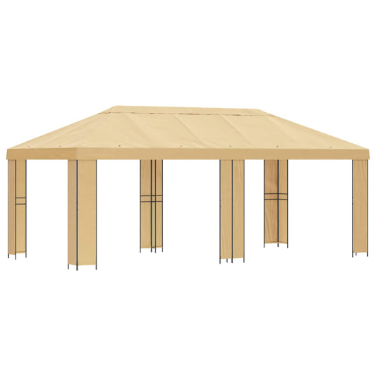 vidaXL Garden Gazebo 6 x 3 m Cream Polyester and Steel 190