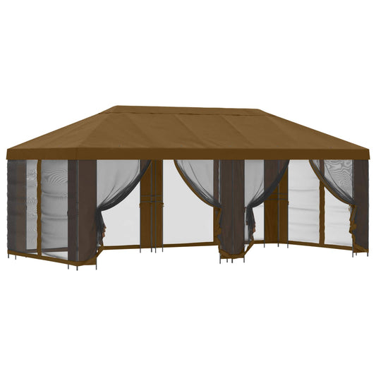 vidaXL 6 x 3 m Taupe Polyester and Steel 190