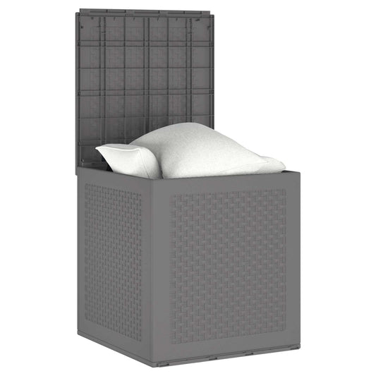 vidaXL Storage Box Light Grey 55 x 53 x 57 cm Polypropylene