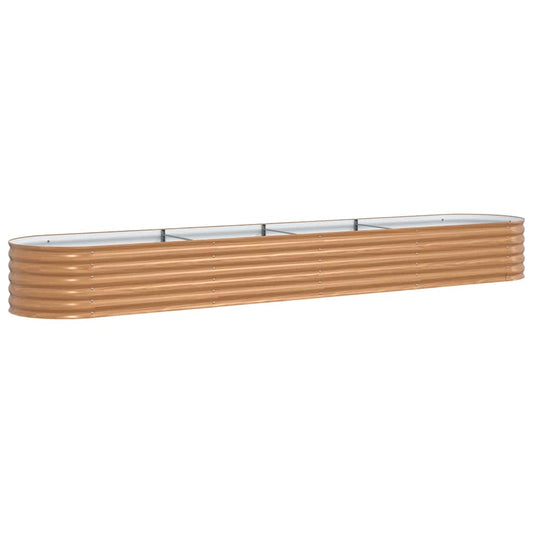 vidaXL Raised Bed Brown 400 x 80 x 44 cm Steel