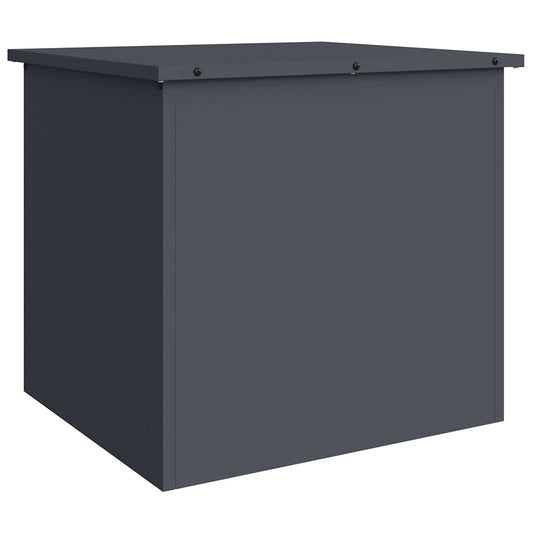 vidaXL Garden Storage Cushion Box Steel 55 x 50.5 x 50 cm 117