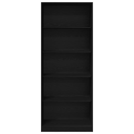 vidaXL Wardrobe Black Oak 80 x 50 x 200 cm Engineered Wood
