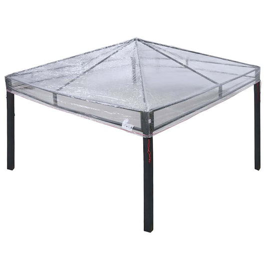 vidaXL Gazebo Cover Replacement 300 x 300 x 26 cm Transparent PVC