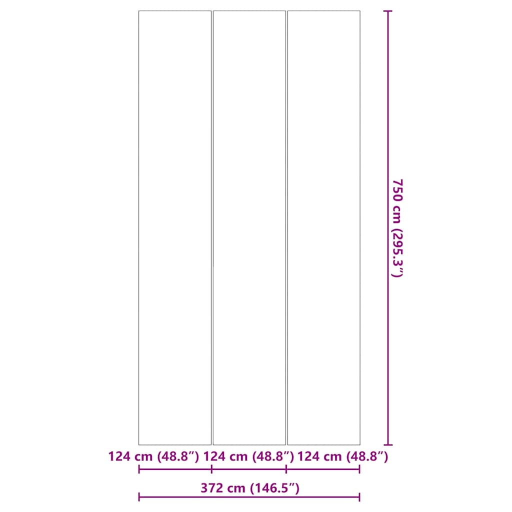 vidaXL Pool Ground Sheet Other Black 750 x 372 cm Polyester geotextile
