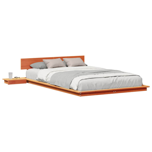 vidaXL Bed Frame Brown 120 x 190 cm Wood