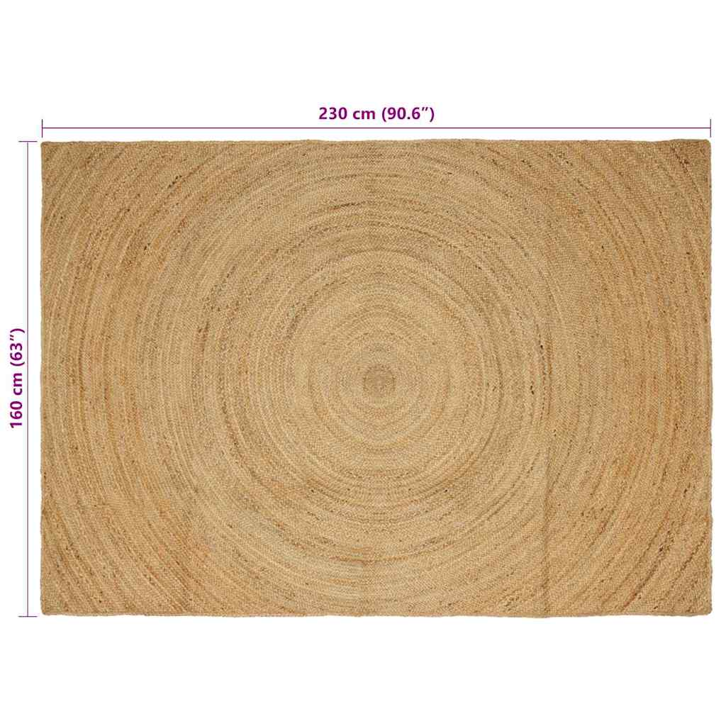 vidaXL Area Rugs Natural 160 x 230 cm Jute