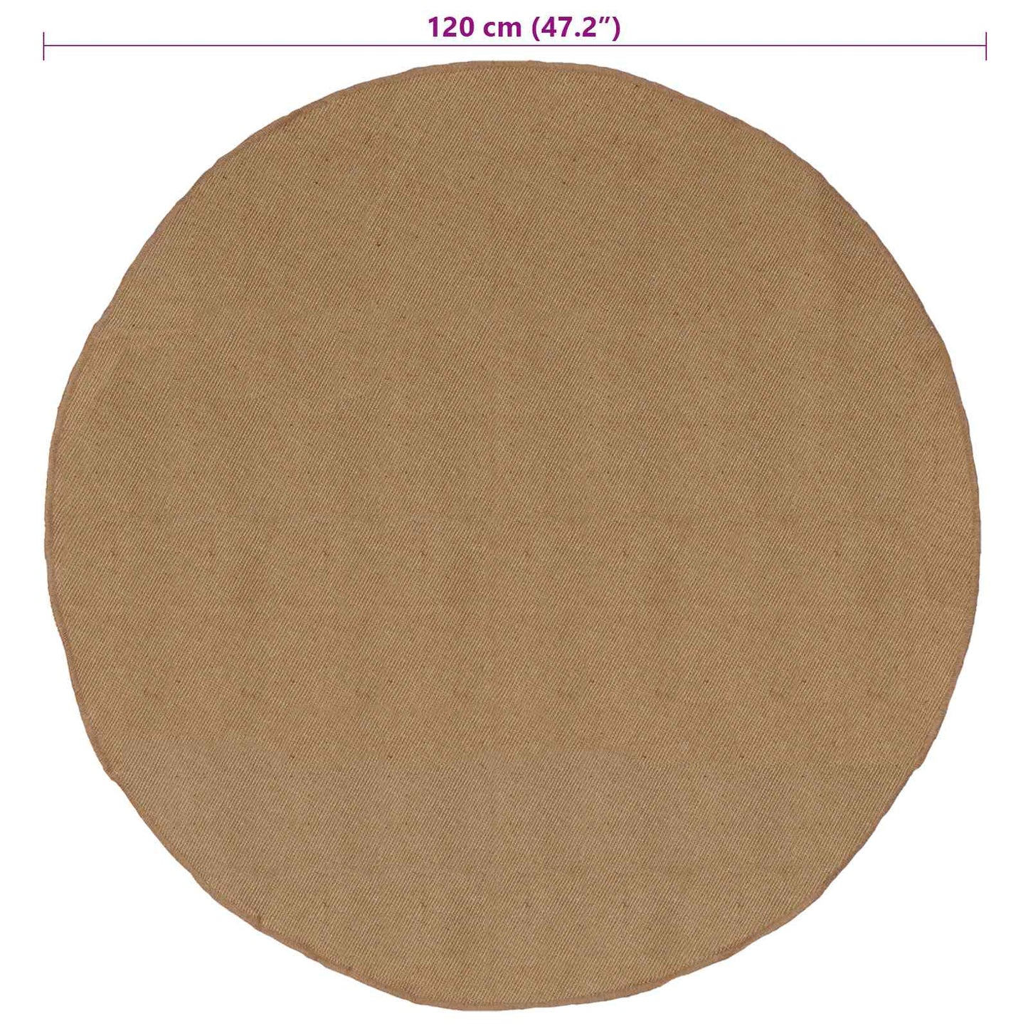 vidaXL Area Rugs Natural Ø 120 cm Jute