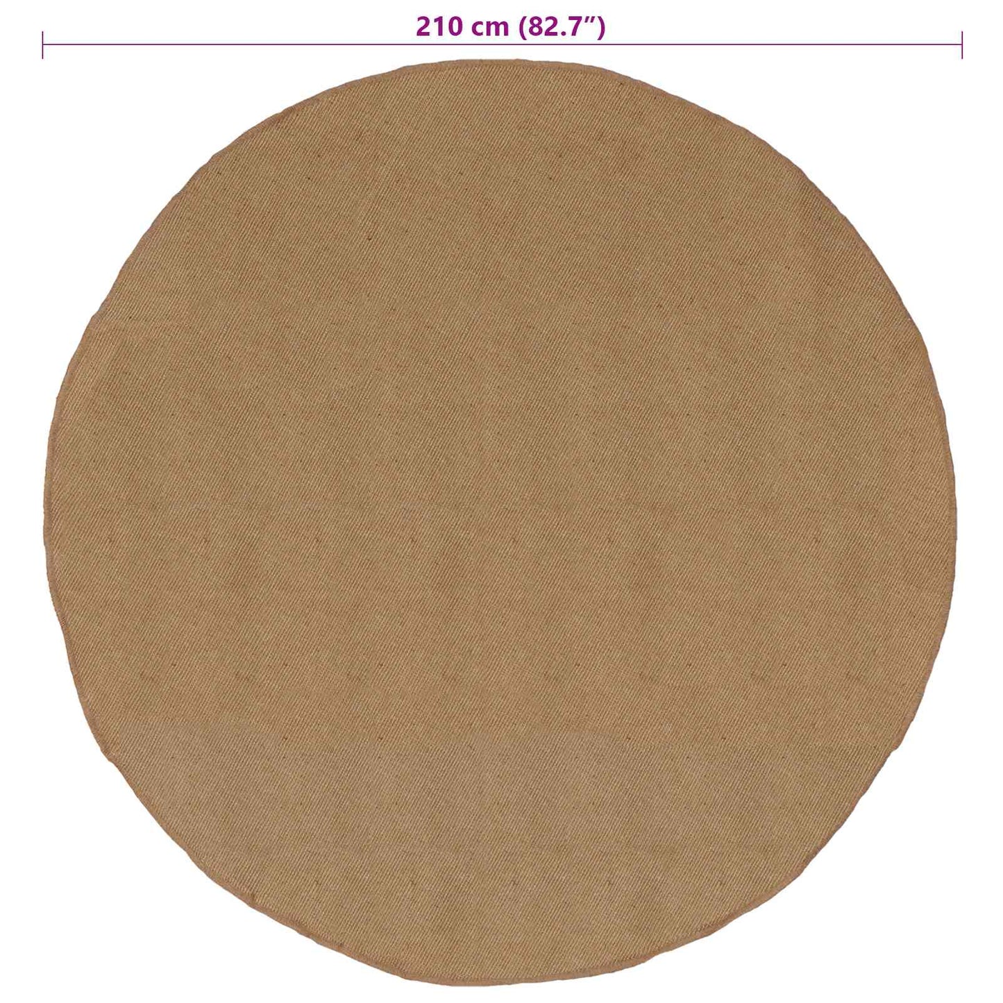 vidaXL Area Rugs Natural Ø 210 cm Jute