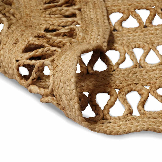 vidaXL Rug Brown 152 x 245 cm Jute
