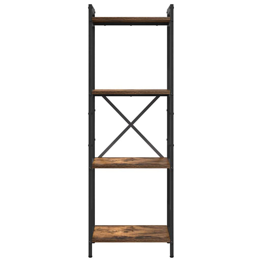 vidaXL Bookshelf 40 x 30 x 119 cm Engineered Wood Smoked Oak