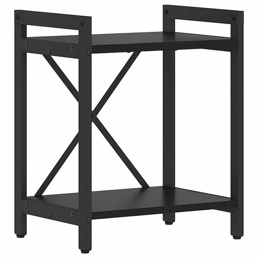 vidaXL Bookshelf 40 x 30 x 50 cm Engineered Wood Black Oak