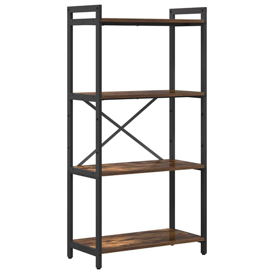 vidaXL Bookshelf 60 x 30 x 120 cm Engineered Wood Smoked Oak