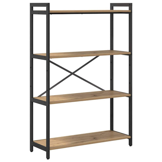 vidaXL Bookshelf 80 x 30 x 120 cm Engineered Wood Artisan Oak