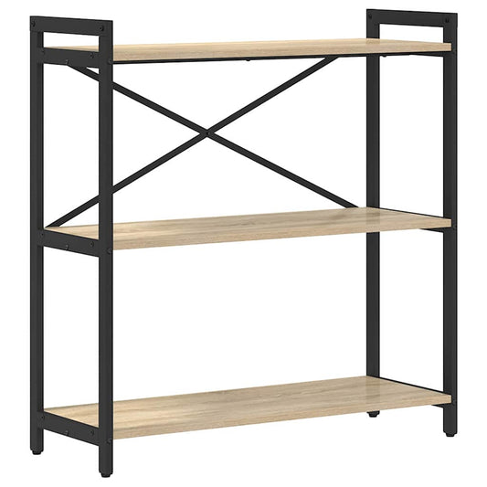 vidaXL Bookshelf 80 x 30 x 85 cm Engineered Wood Sonoma Oak