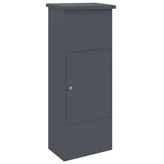 vidaXL Parcel Drop Box with Door Anthracite 44.5 x 29 x 110.5 cm Steel