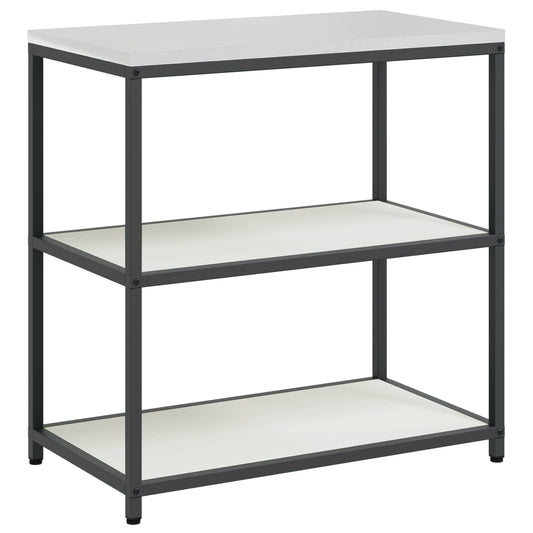 vidaXL Kitchen Storage HATTEM White 90 x 50 x 92 cm Steel