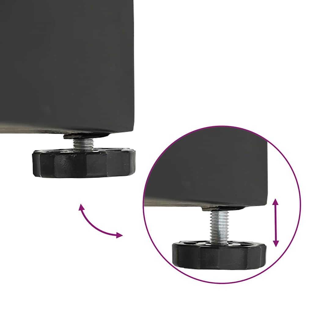 vidaXL Parasol Base Black 45 x 45 x 31.5 cm
