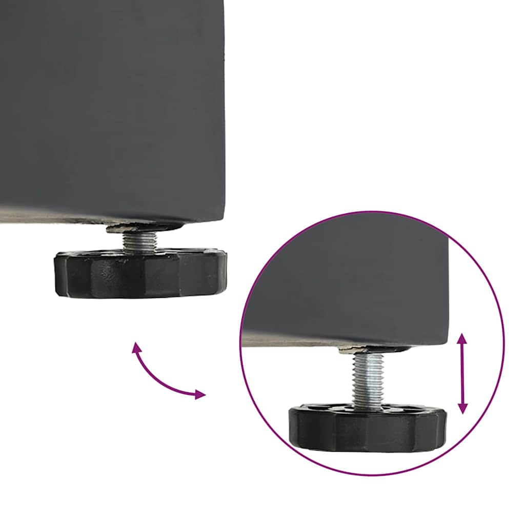 vidaXL Parasol Base Dark Grey 45 x 45 x 31.5 cm