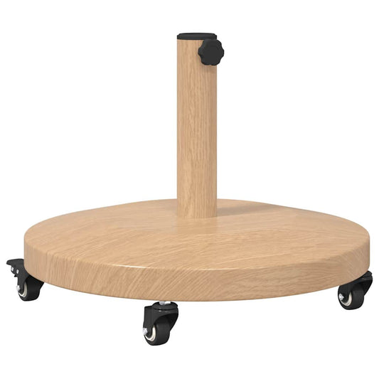 vidaXL Parasol Base Light Wood 48 x 48 x 32 cm