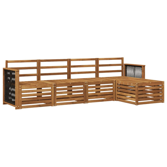 vidaXL Outdoor Sofa Set 5 pcs Natural
