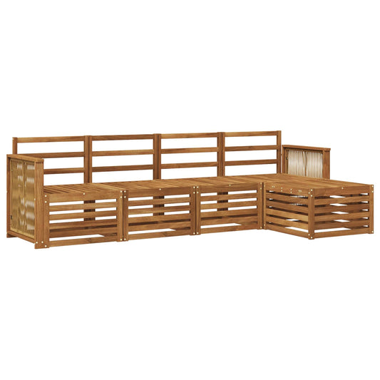 vidaXL Outdoor Sofa Set 5 pcs Natural