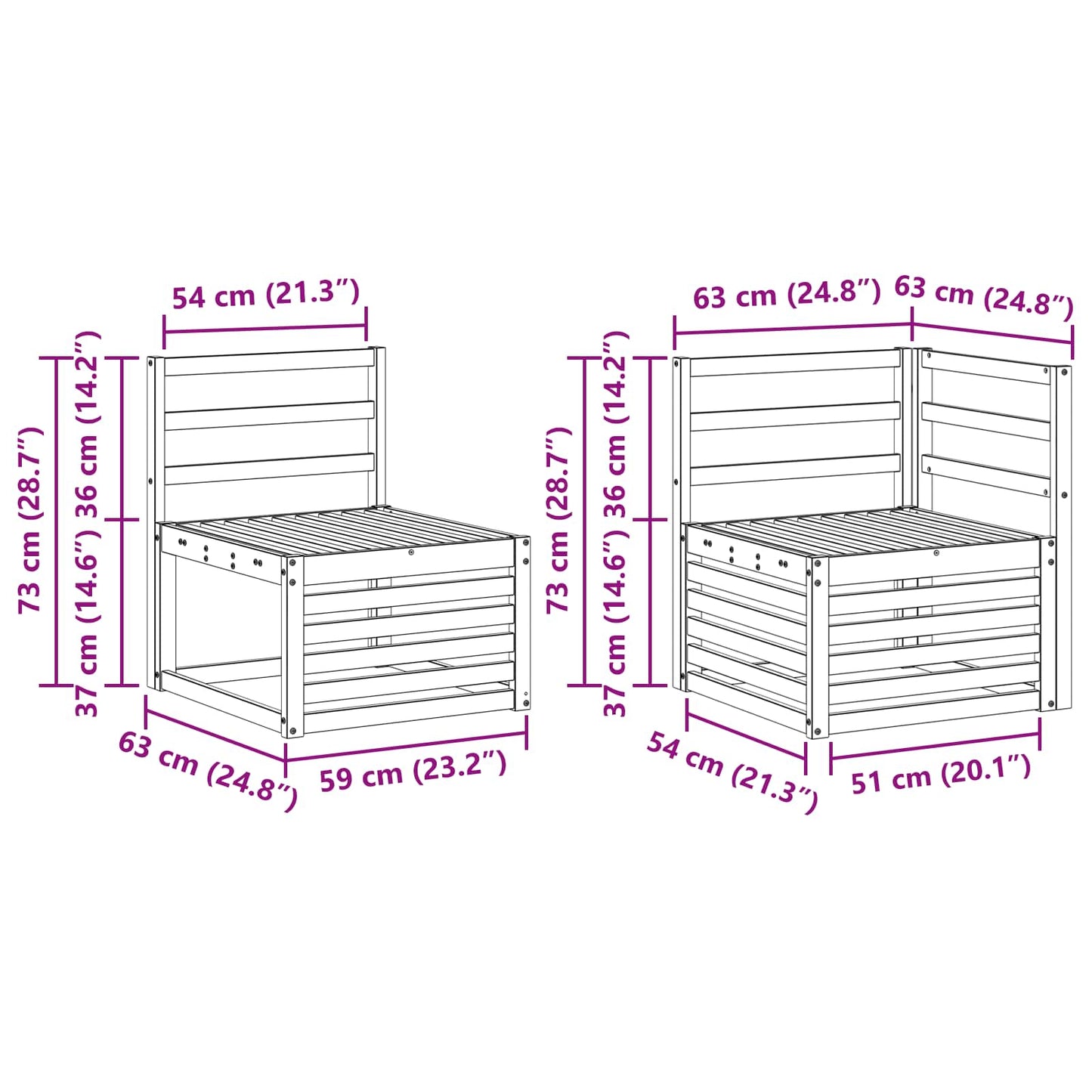 vidaXL Outdoor Sofa Set 6 pcs Natural Solid Acacia Wood