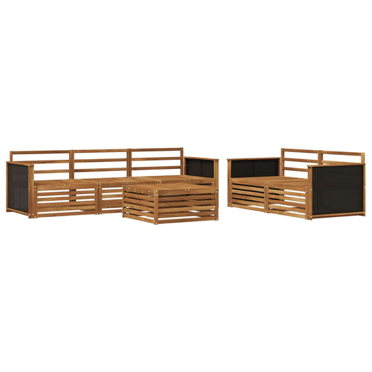vidaXL Outdoor Sofa Set 6 pcs Natural Solid Acacia Wood