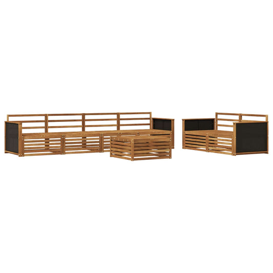 vidaXL Outdoor Sofa Set 7 pcs Natural Solid Acacia Wood