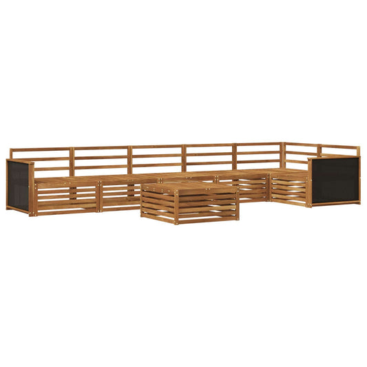 vidaXL Outdoor Sofa Set 7 pcs Natural Solid Acacia Wood
