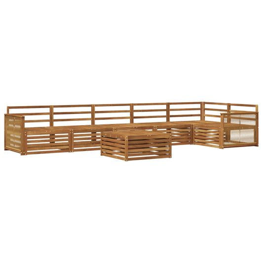 vidaXL Outdoor Sofa Set 7 pcs Natural Solid Acacia Wood