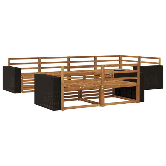 vidaXL Outdoor Sofa Set 7 pcs Natural