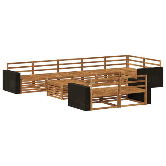 vidaXL Outdoor Sofa Set 9 pcs
