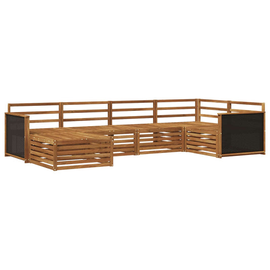 vidaXL Outdoor Sofa Set 6 pcs Natural