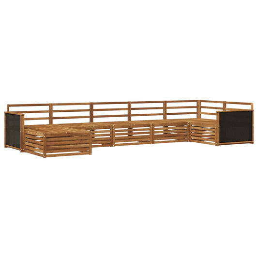 vidaXL Outdoor Sofa Set 7 pcs Natural