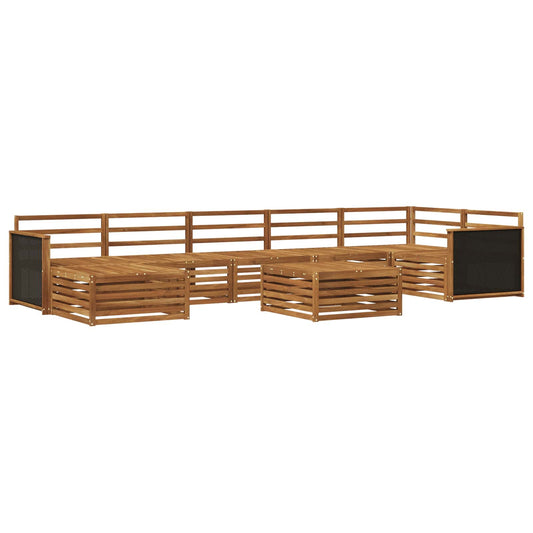 vidaXL Outdoor Sofa Set 8 pcs Natural