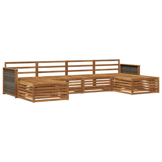 vidaXL Outdoor Sofa Set 6 pcs Solid Acacia Wood