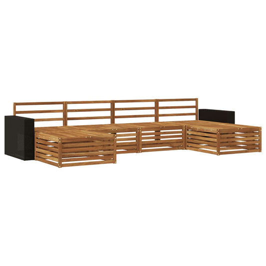 vidaXL Outdoor Sofa Set 6 pcs Solid Acacia Wood