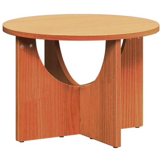 vidaXL Coffee Table Wax Brown 50 x 50 x 35 cm Solid pine wood