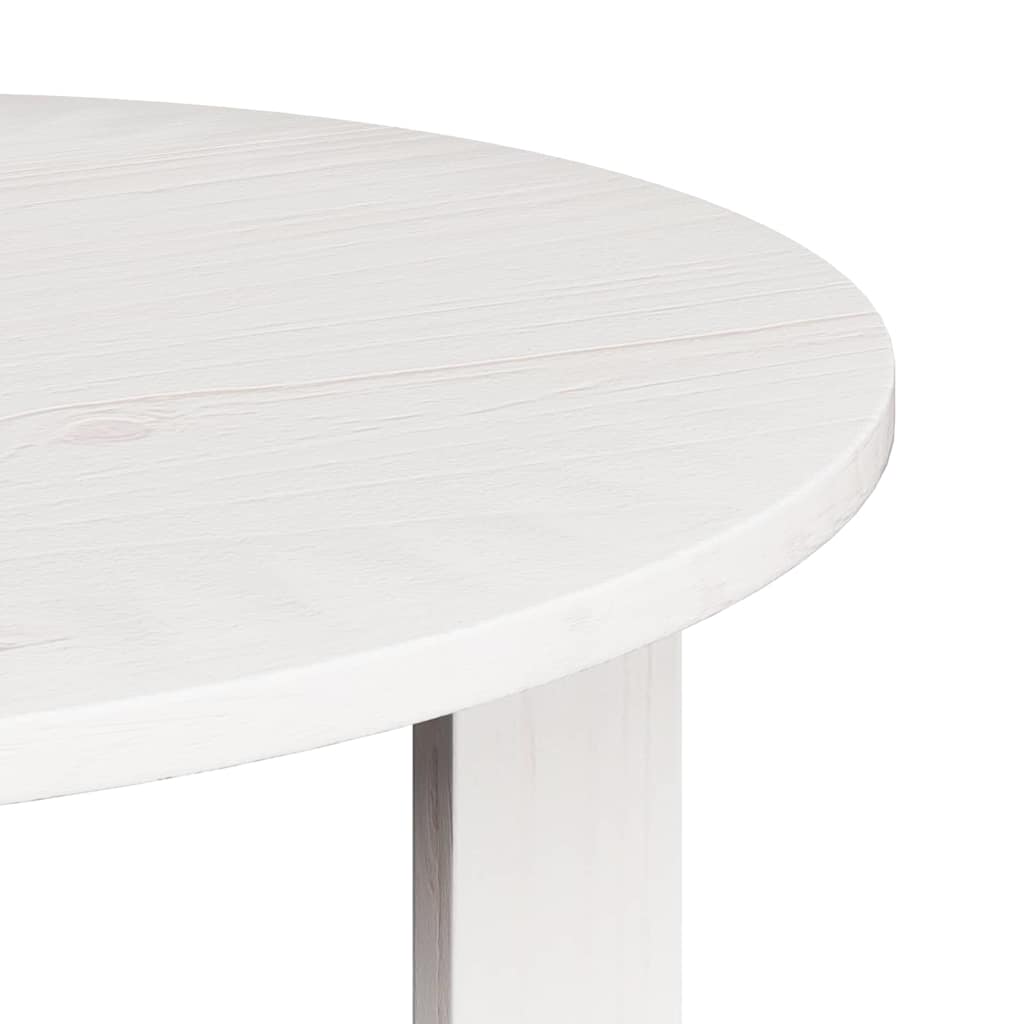 vidaXL Coffee Table 2 pcs White Solid Pine wood
