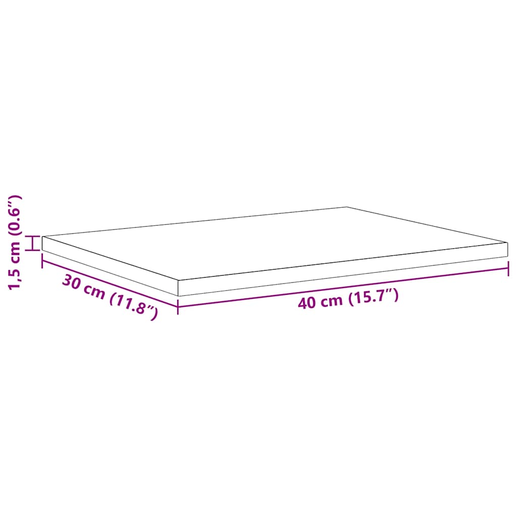 vidaXL Bookshelf Board 4 pcs Black 40 x 30 x 1.5 cm Engineered Wood