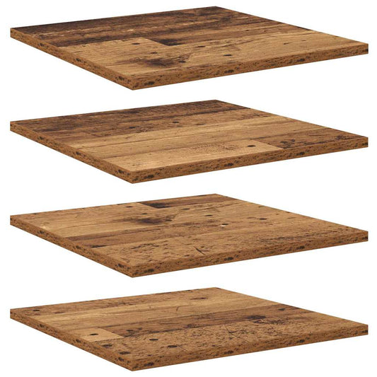 vidaXL Bookshelf Board 3-Tier 4 pcs 40 x 40 x 1.5 cm Engineered Wood
