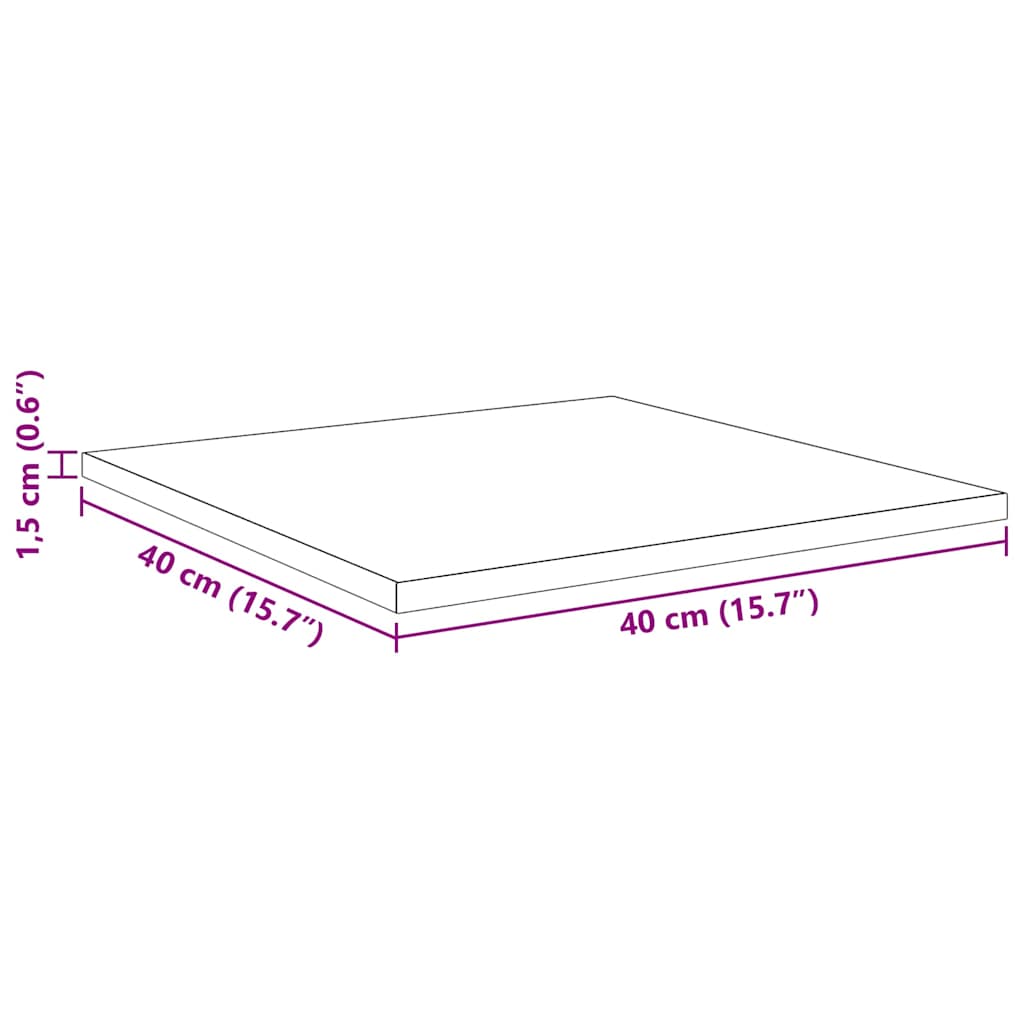 vidaXL Bookshelf Board 4 pcs Black 40 x 40 x 1.5 cm Engineered Wood