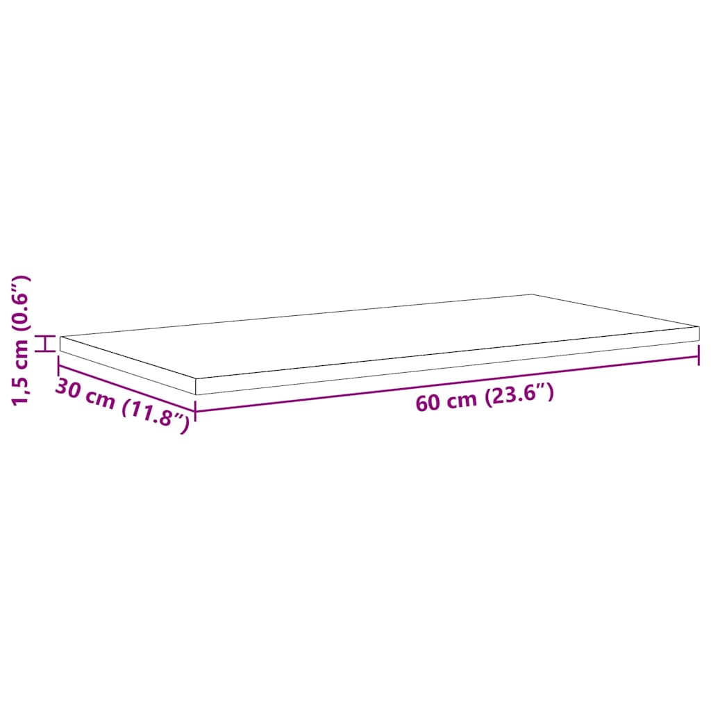 vidaXL Bookshelf Board 3-Tier 4 pcs 60 x 30 x 1.5 cm Engineered Wood