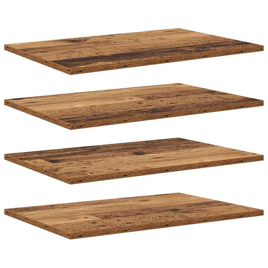 vidaXL Bookshelf Board 3-Tier 4 pcs 60 x 40 x 1.5 cm Engineered Wood