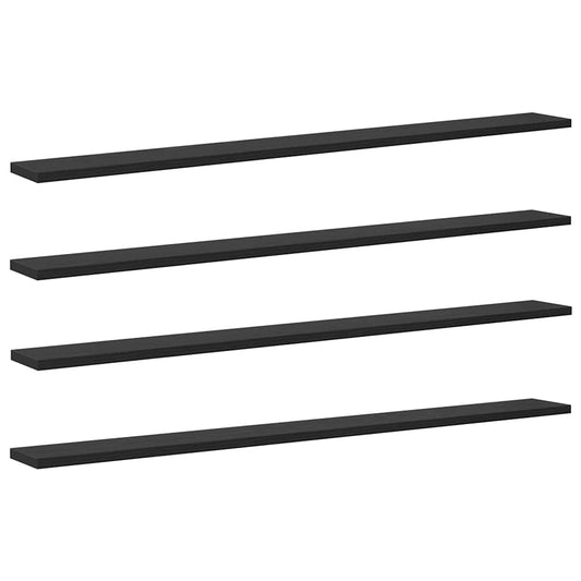 vidaXL Bookshelf Board 3-Tier 4 pcs 100 x 10 x 1.5 cm Engineered Wood