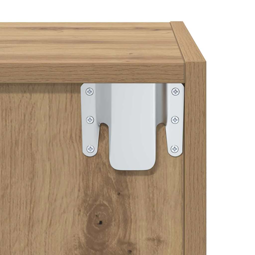vidaXL TV Cabinet Set 37 x 37 x 72 cm Artisan Oak Engineered Wood