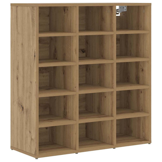 vidaXL Shoe Cabinet 77.5 x 30 x 83.5 cm Engineered Wood Artisan Oak