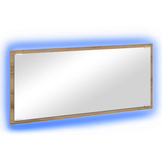 vidaXL Mirror Artisan Oak 90 x 8.5 x 37 cm Engineered Wood