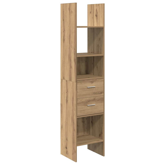 vidaXL Book Cabinet 2-Tier 40 x 35 x 180 cm Engineered Wood